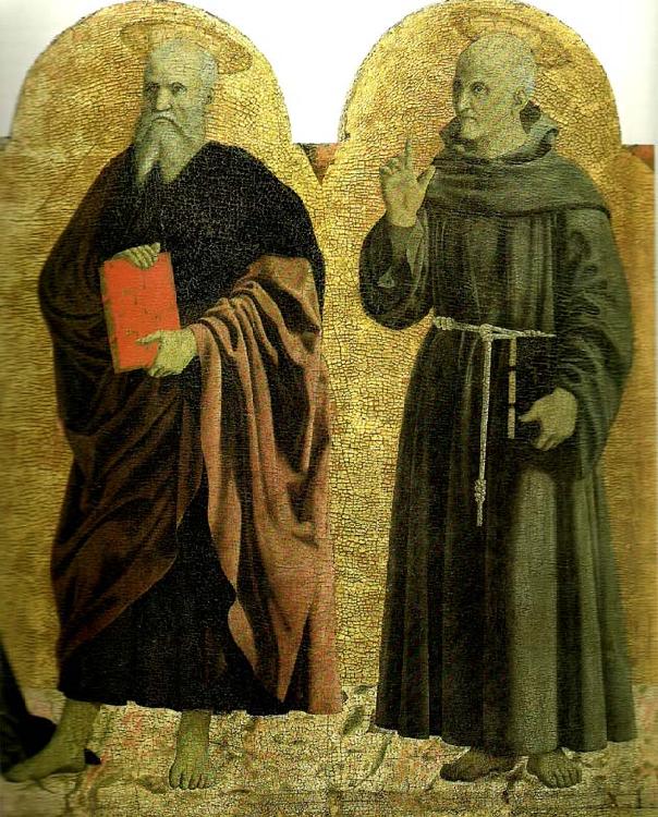 Piero della Francesca sts andrew and bernardino of siena from the polyptych of the misericordia Germany oil painting art